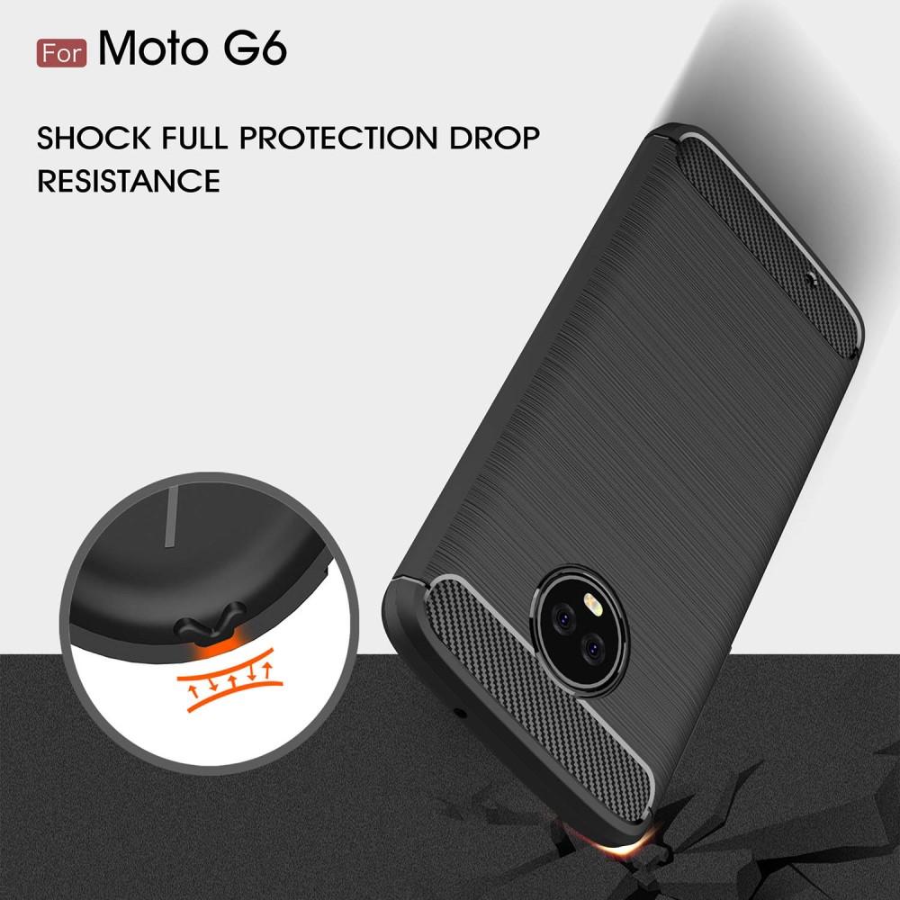 Coque Brushed TPU Case Motorola Moto G6 Black