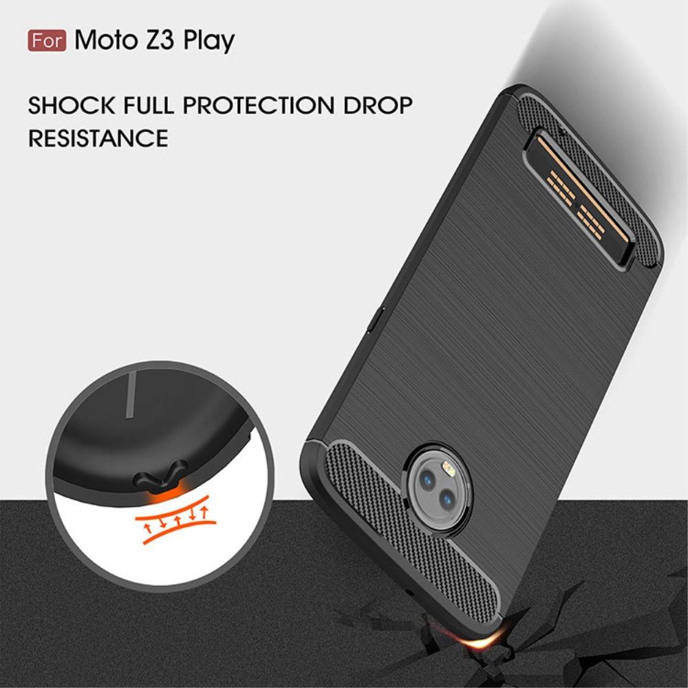 Coque Brushed TPU Case Motorola Moto Z3 Play Black