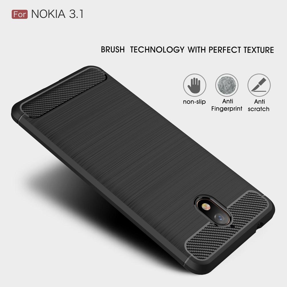 Coque Brushed TPU Case Nokia 3.1 2018 Black