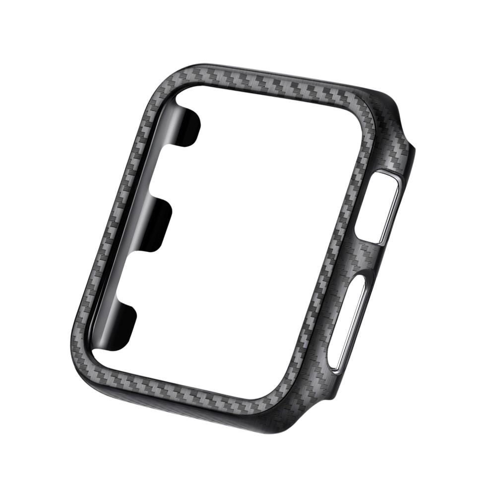 Coque Carbon Apple Watch 44mm, noir