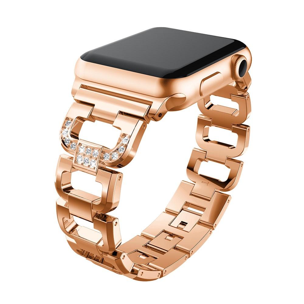 Bracelet Rhinestone Apple Watch SE 44mm, Rose Gold
