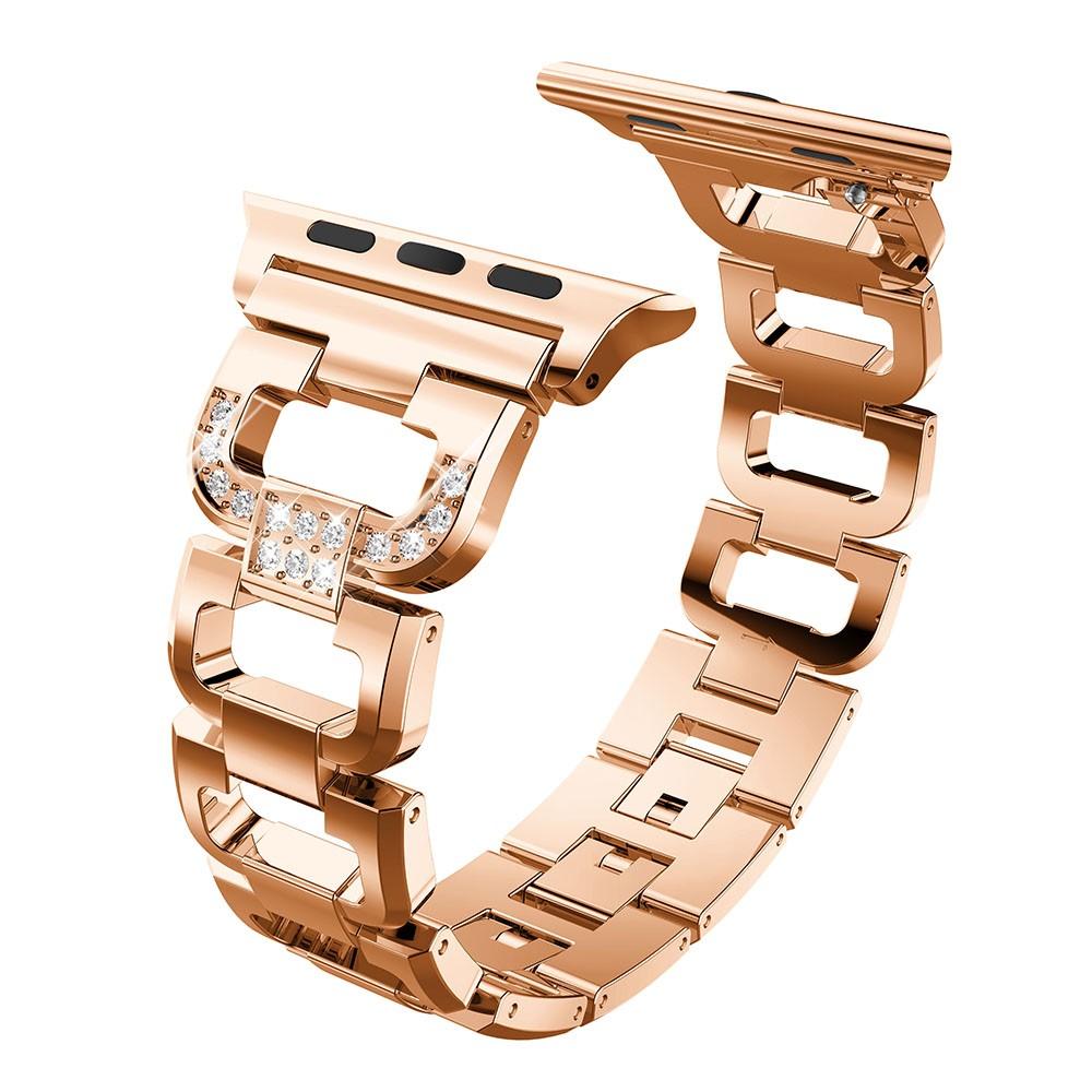 Bracelet Rhinestone Apple Watch SE 44mm, Rose Gold