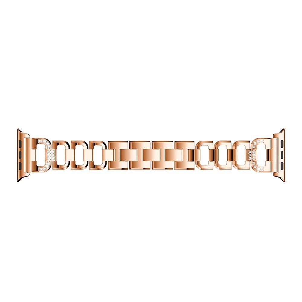 Bracelet Rhinestone Apple Watch SE 44mm, Rose Gold