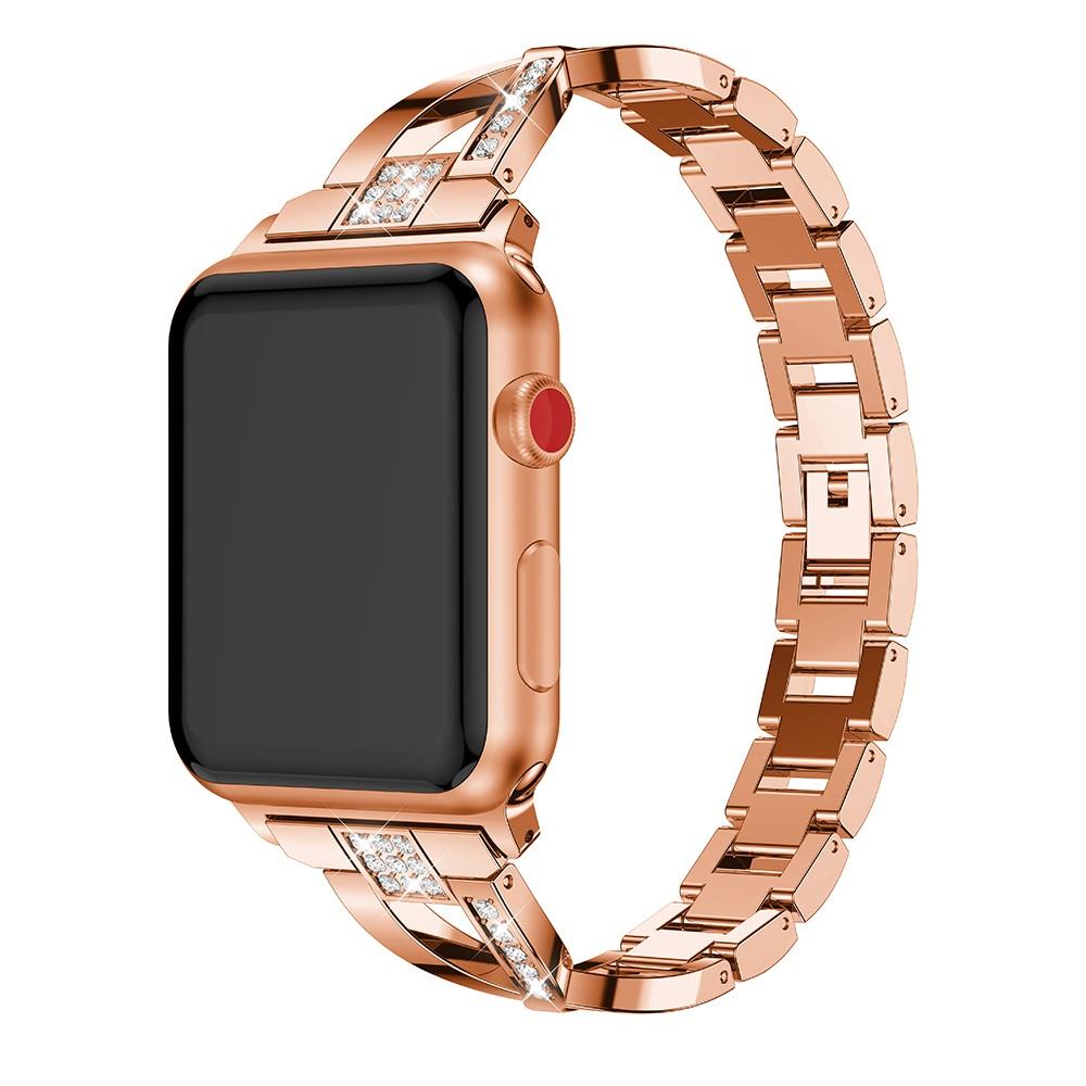 Bracelet Cristal Apple Watch 42mm, Rose Gold