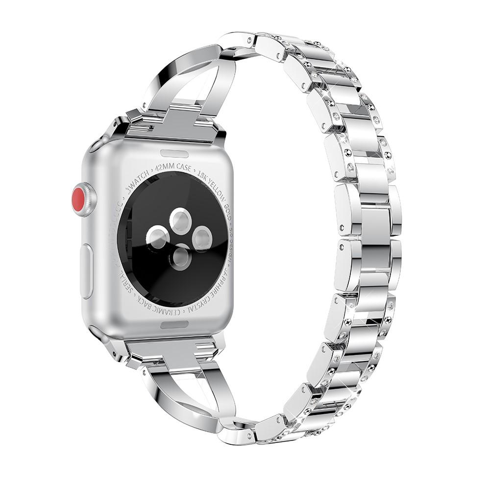 Bracelet Cristal Apple Watch 45mm Series 8 Argent