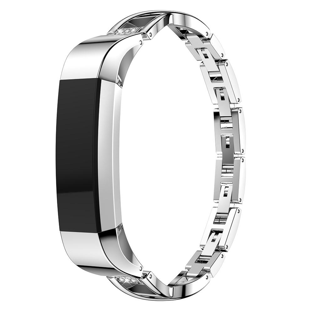 Bracelet Cristal Fitbit Alta/Alta HR Argent