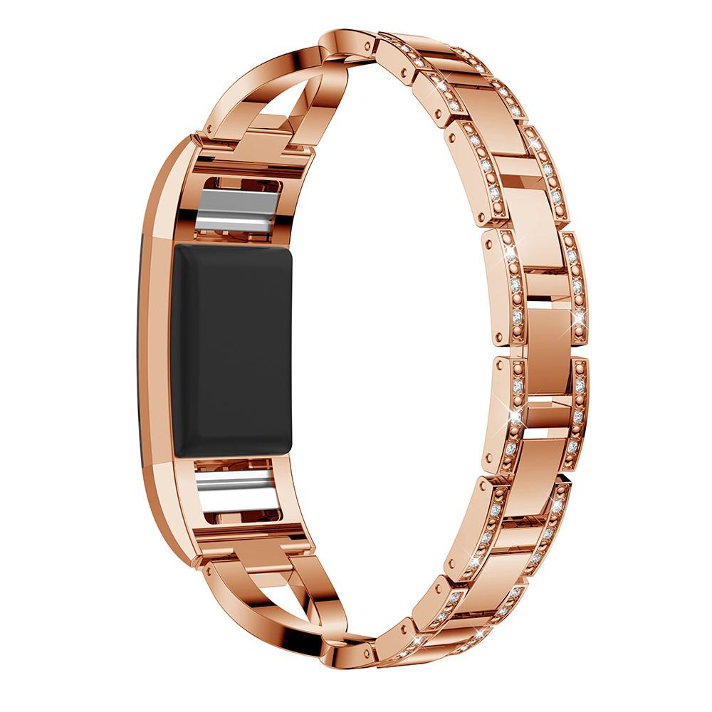 Bracelet Cristal Fitbit Charge 2 Rose Gold