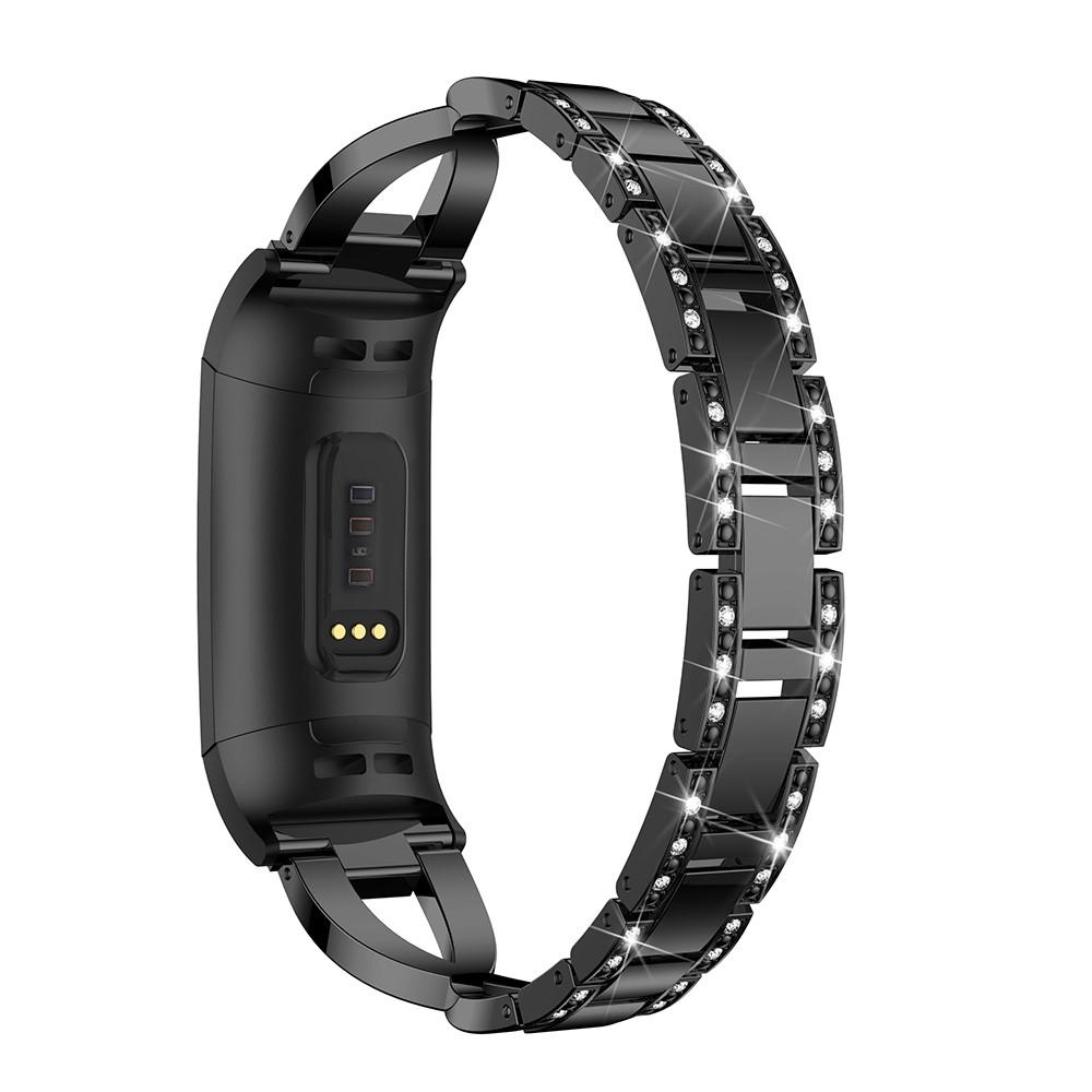 Bracelet Cristal Fitbit Charge 3/4 Black