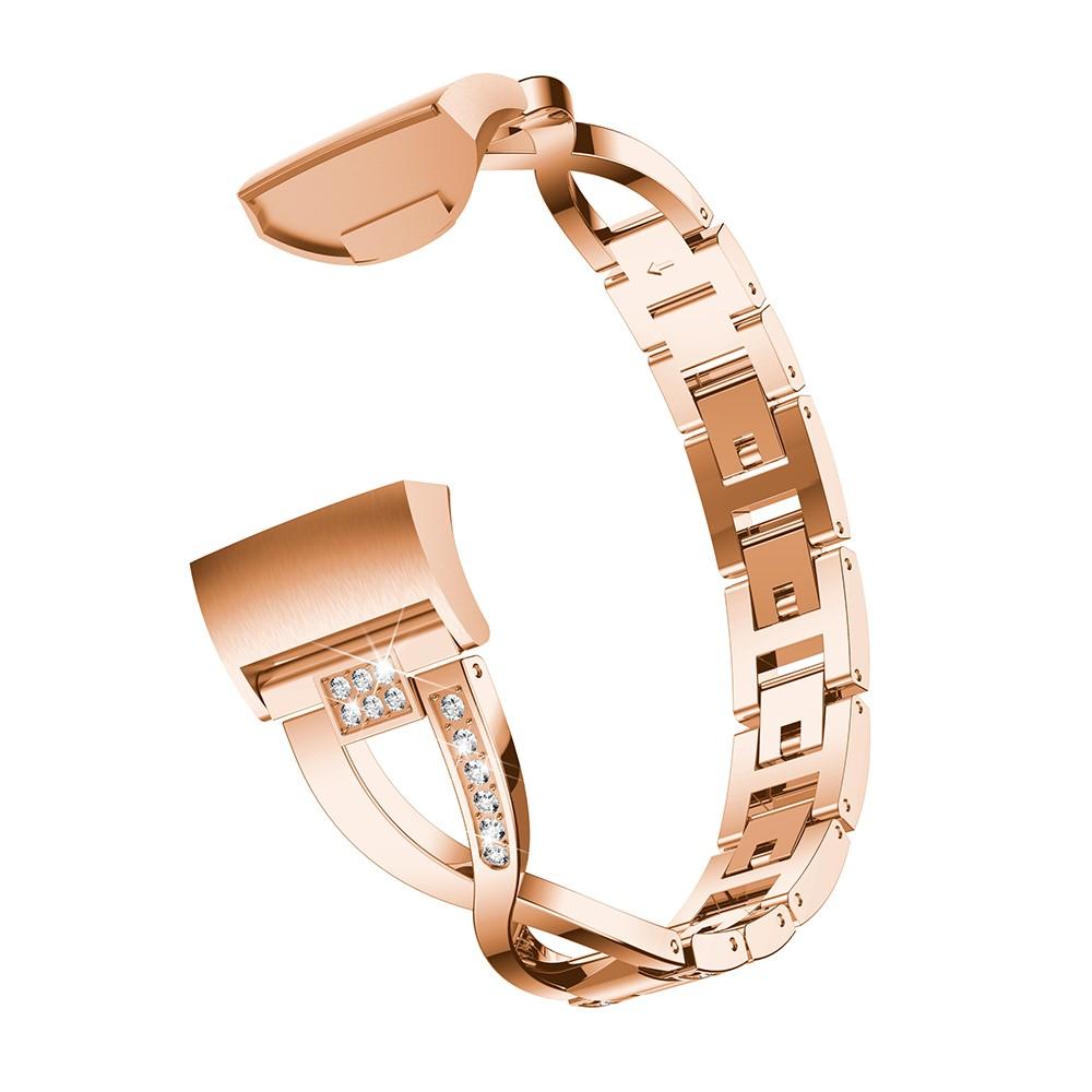 Bracelet Cristal Fitbit Charge 3/4 Rose Gold