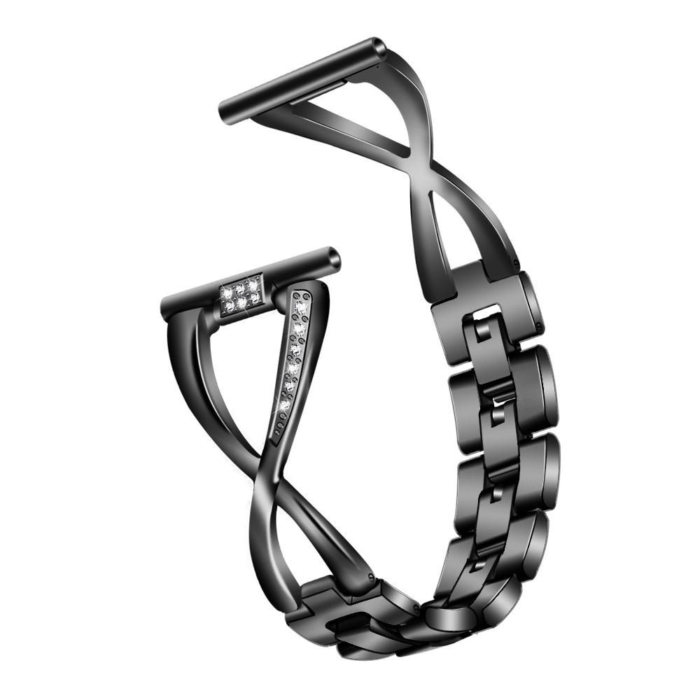 Bracelet Cristal Fitbit Versa/Versa 2 Black