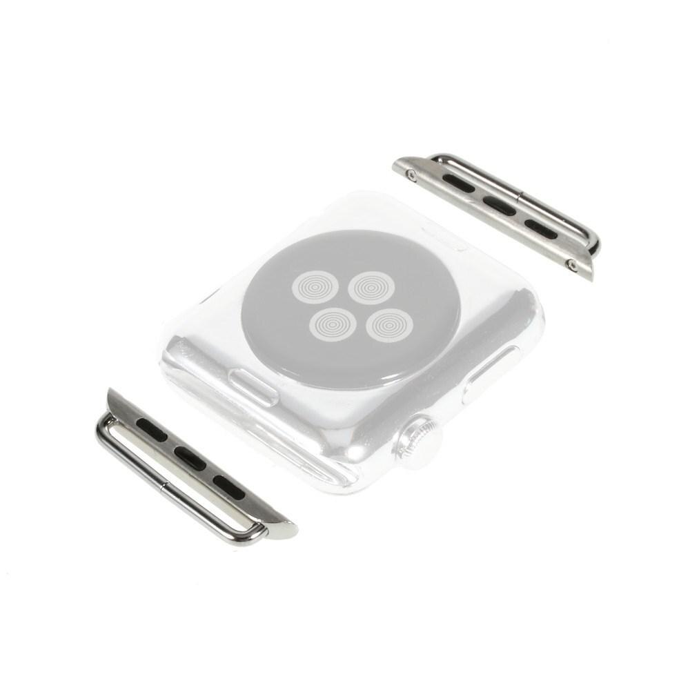 Adaptateur de Bracelet - Connecteur de Bracelet de Montre Apple Watch 45mm Series 8 argent