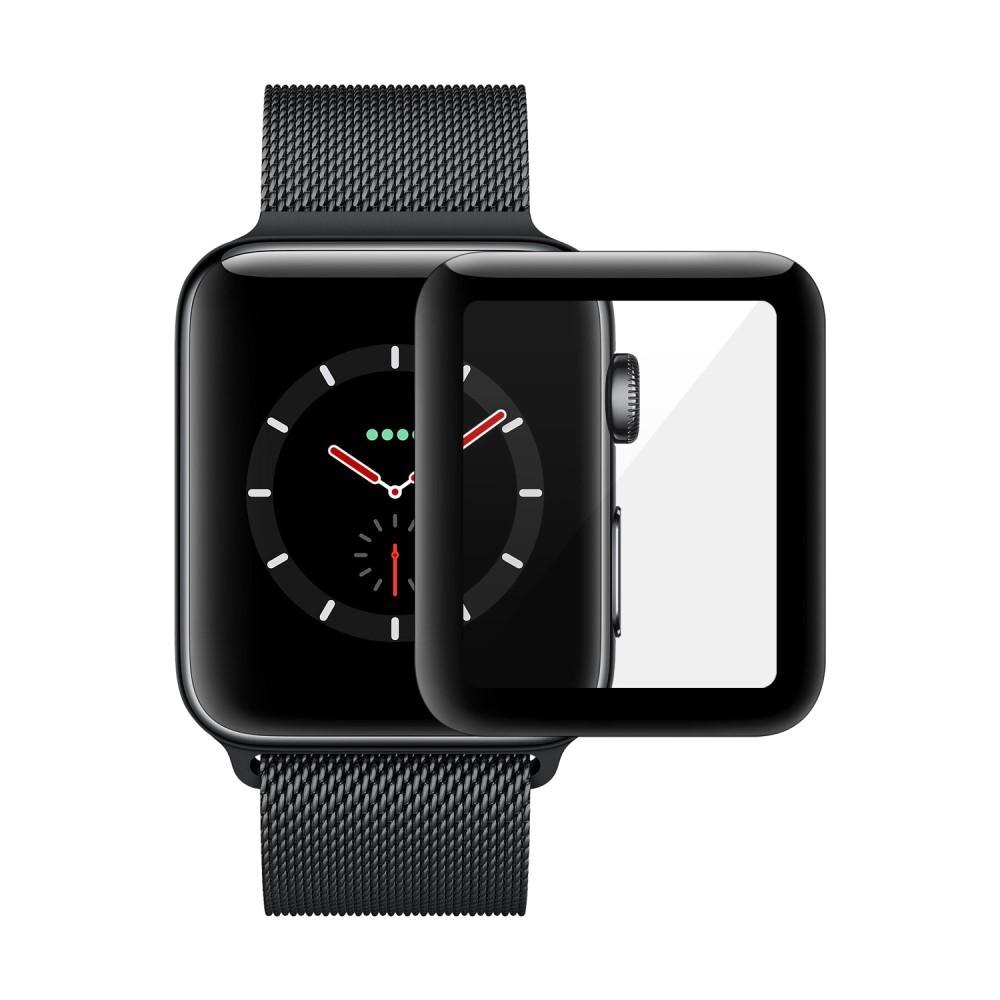 Verre trempé à couverture complète Apple Watch 38 mm Noir