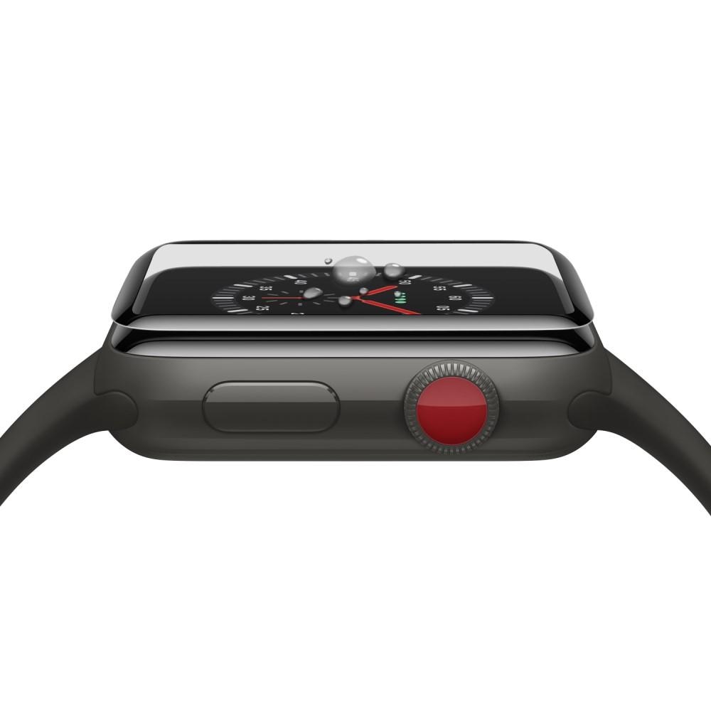 Verre trempé à couverture complète Apple Watch 38 mm Noir