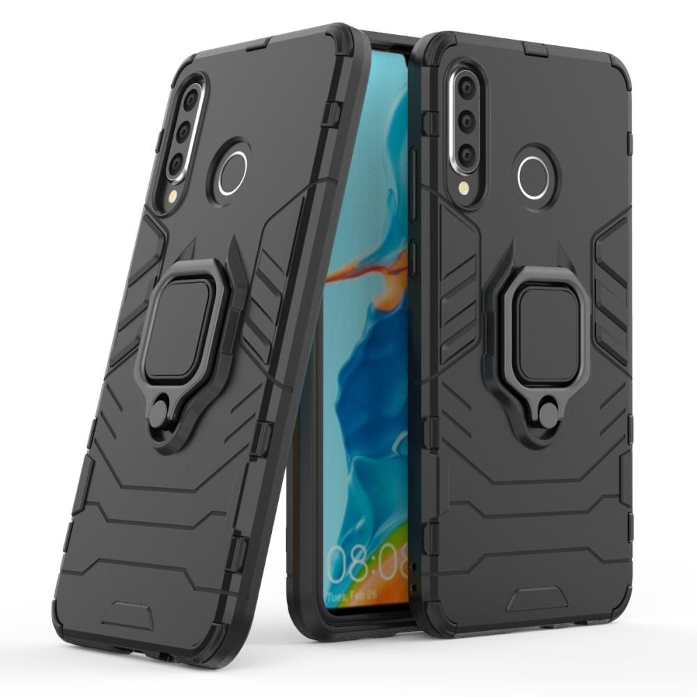 Coque hybride Tech Ring Huawei P30 Lite Noir