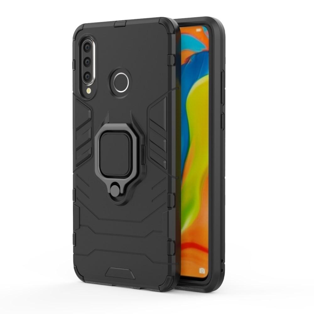 Coque hybride Tech Ring Huawei P30 Lite Noir