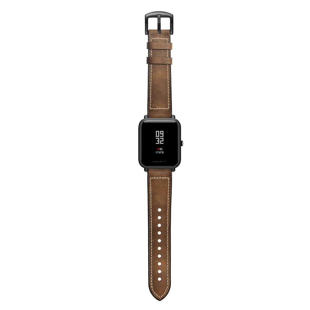 Bracelet en cuir haut de gamme Xiaomi Amazfit GTS Marron