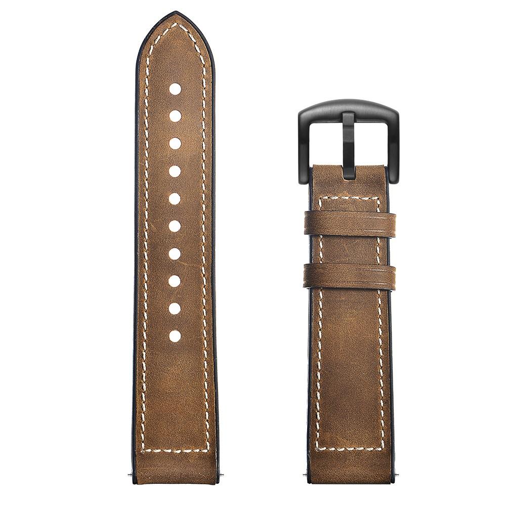 Bracelet en cuir haut de gamme Amazfit GTS/GTS 2, Marron