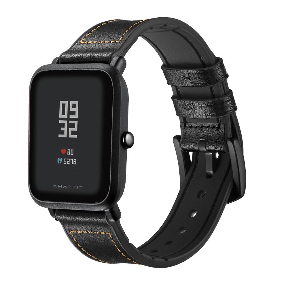 Bracelet en cuir haut de gamme Xiaomi Amazfit GTS Noir