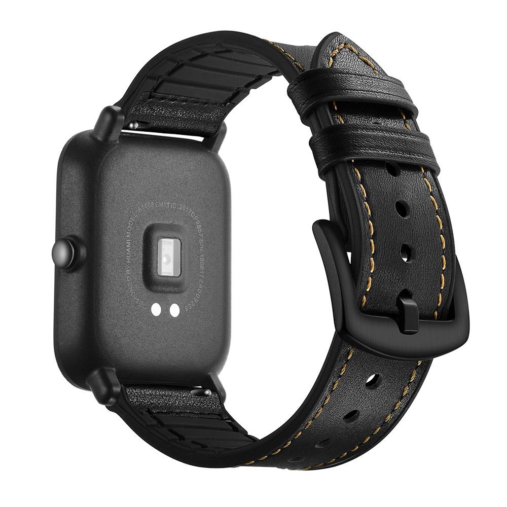 Bracelet en cuir haut de gamme Xiaomi Amazfit GTS Noir