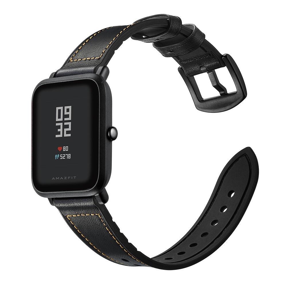 Bracelet en cuir haut de gamme Xiaomi Amazfit GTS Noir