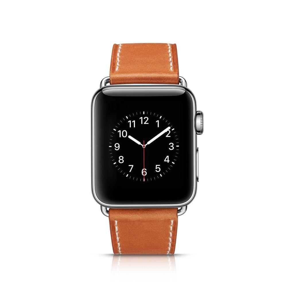 Bracelet en cuir Apple Watch 40mm, cognac