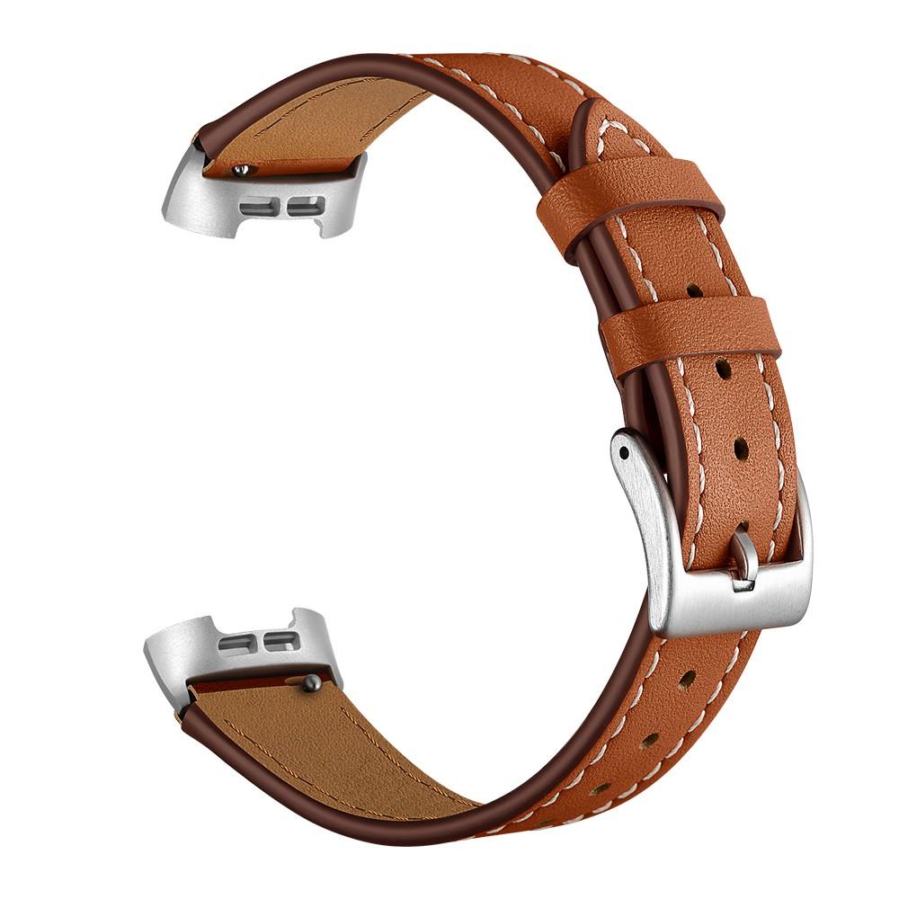 Bracelet en cuir Fitbit Charge 3/4 Marron