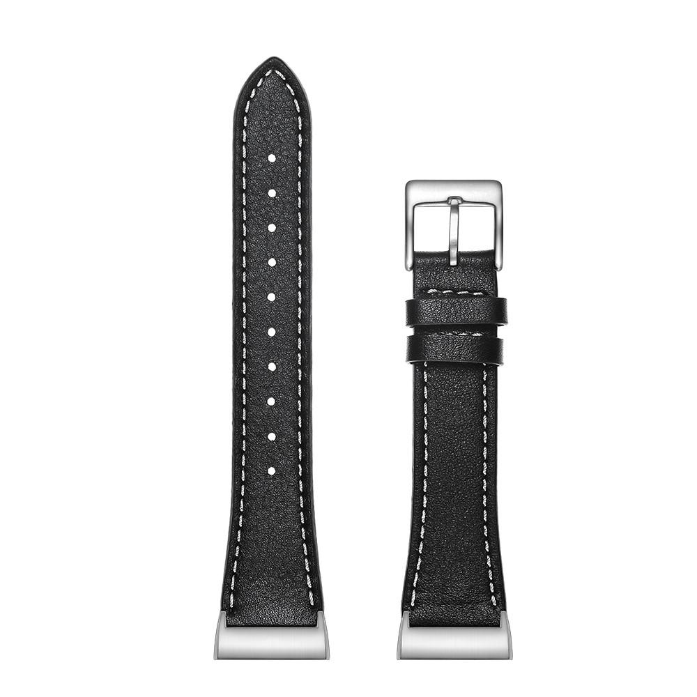 Bracelet en cuir Fitbit Charge 3/Charge 4, Noir