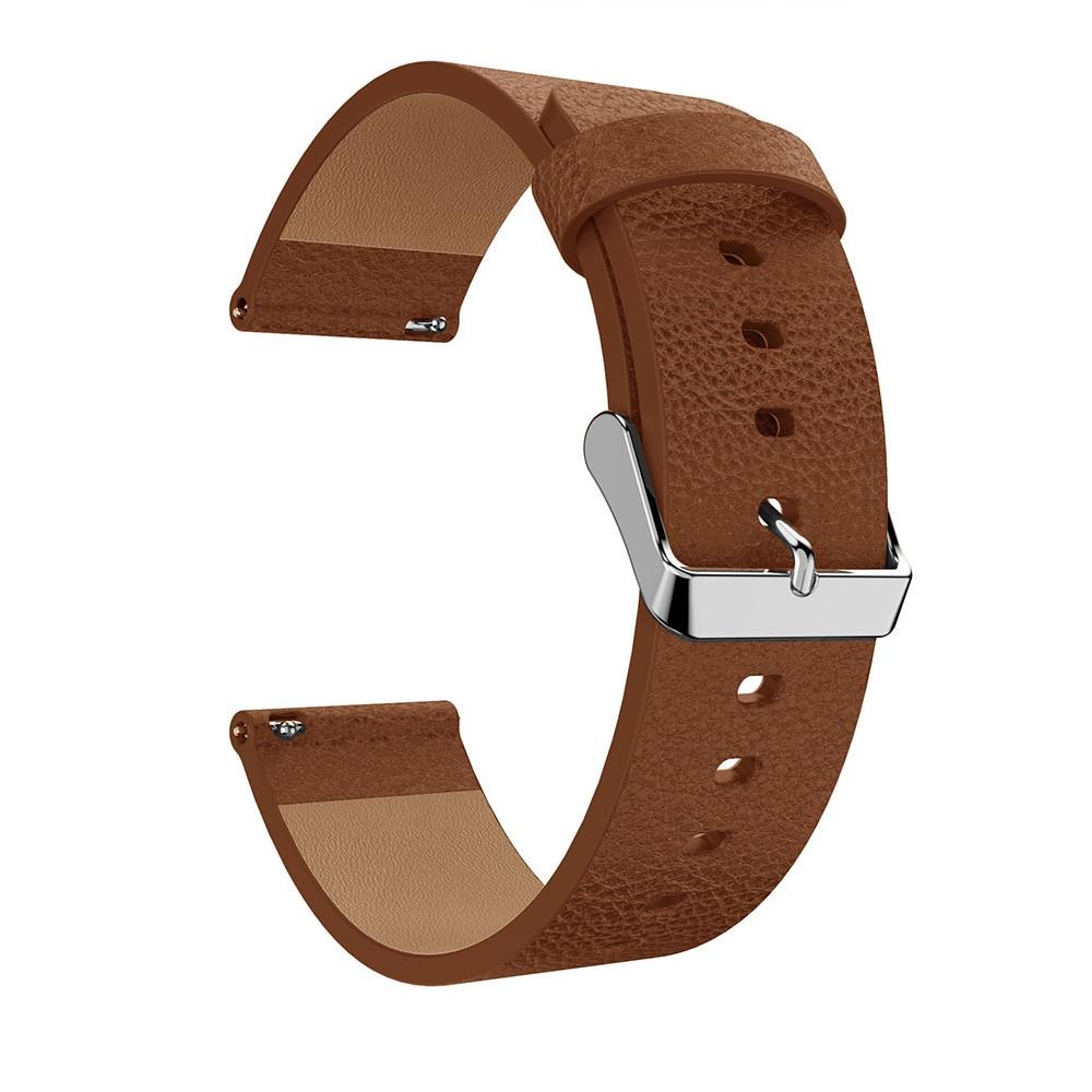 Bracelet en cuir Fitbit Versa/Versa 2 Marron