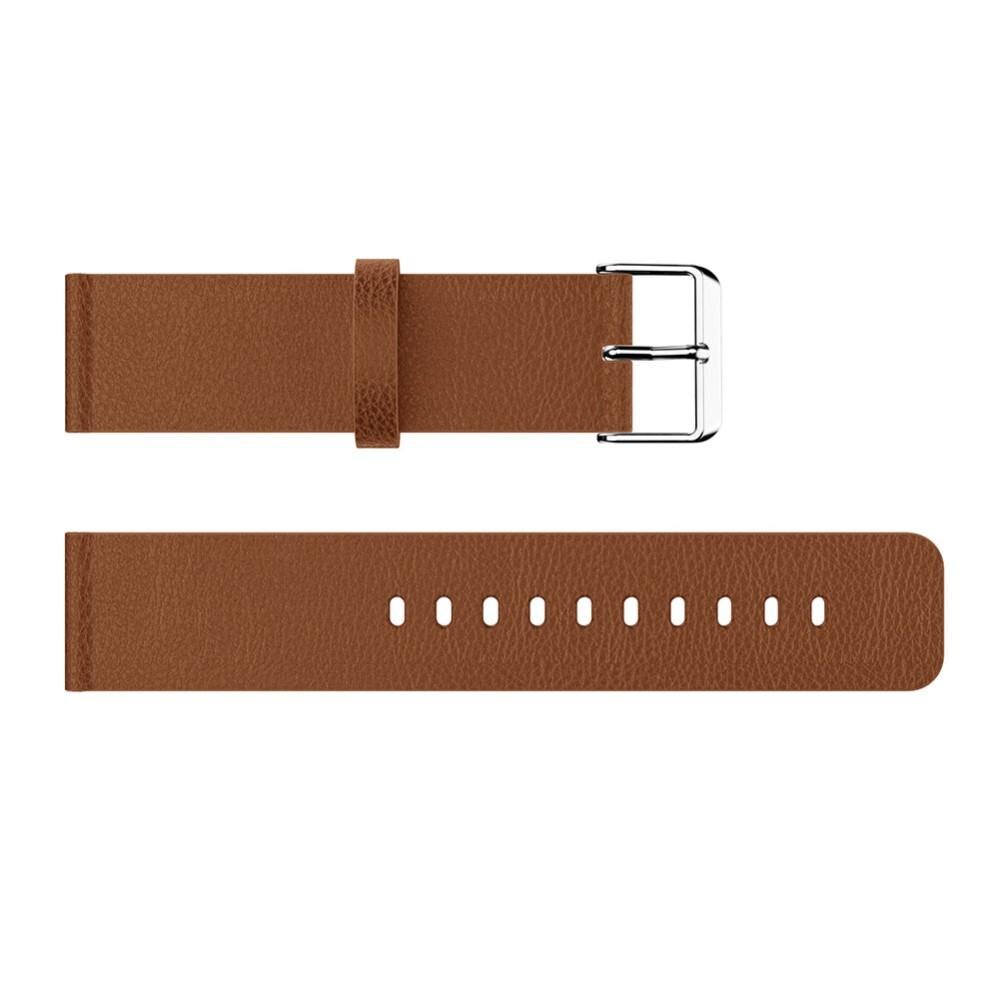 Bracelet en cuir Fitbit Versa/Versa 2 Marron