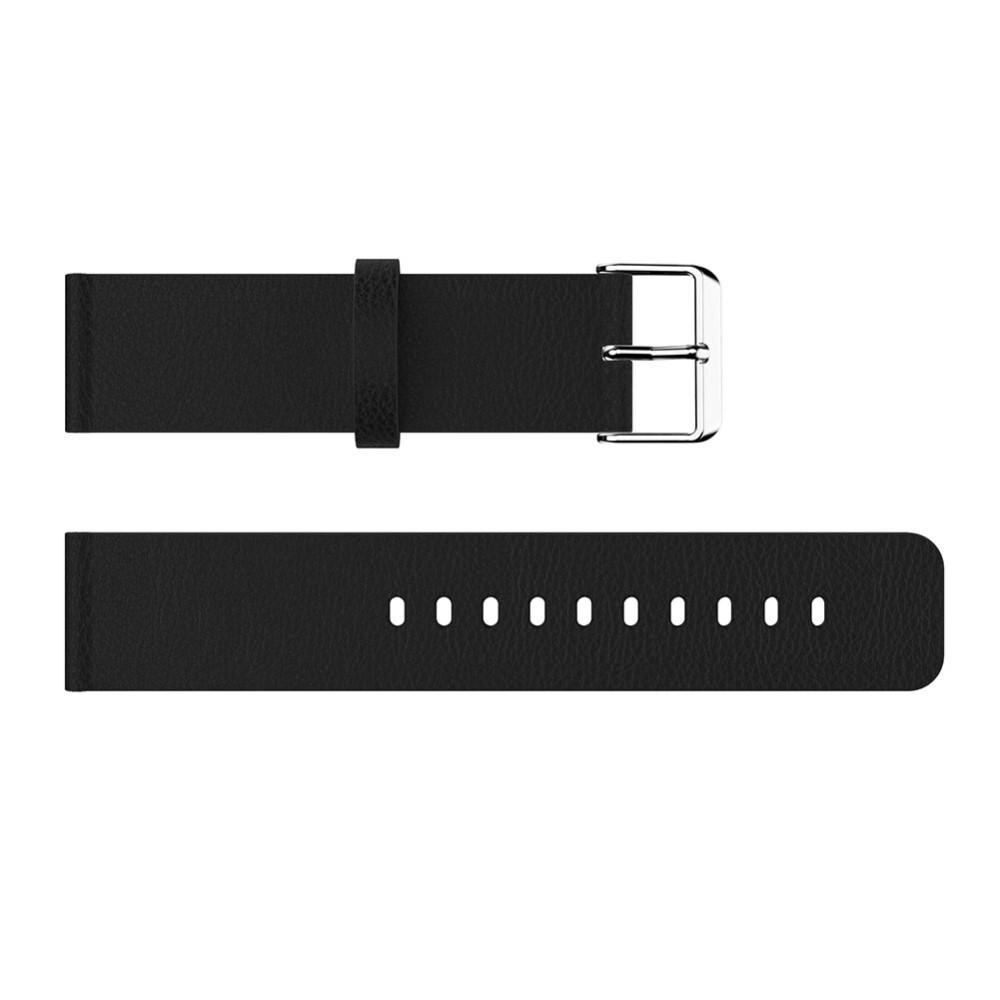 Bracelet en cuir Fitbit Versa/Versa 2 Noir