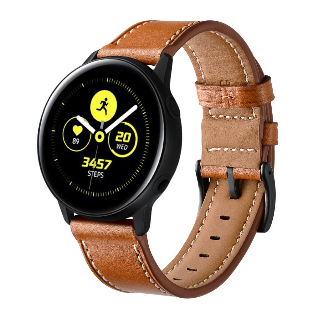 Bracelet en cuir Samsung Galaxy Watch 42mm, Marron