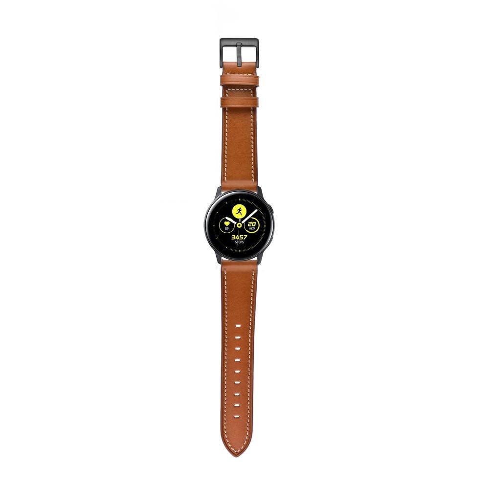 Bracelet en cuir Samsung Galaxy Watch 42mm, cognac