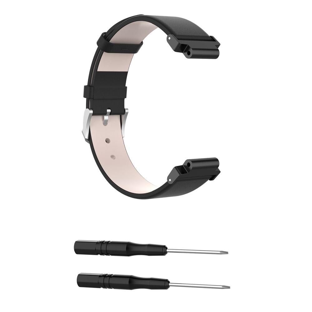 Bracelet en cuir Garmin Forerunner 735 XT/Forerunner 235, Noir