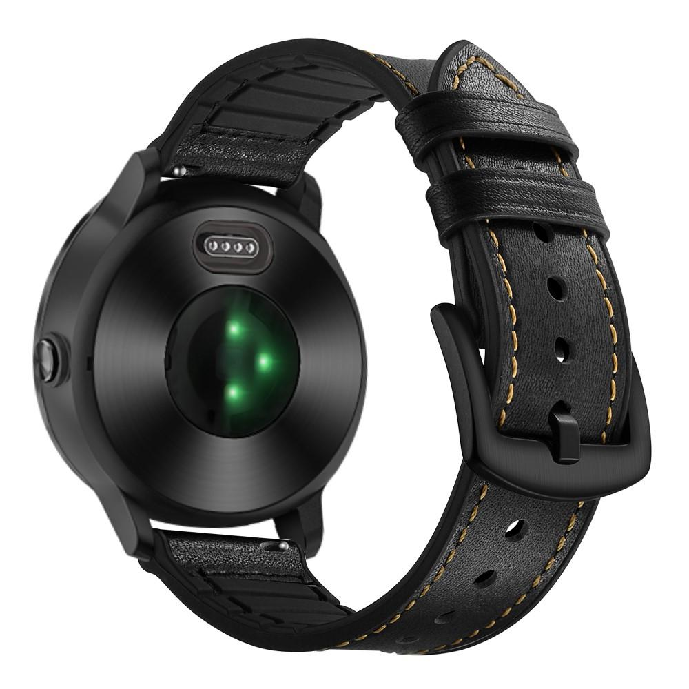 Bracelet en cuir Garmin Vivoactive 3 Noir