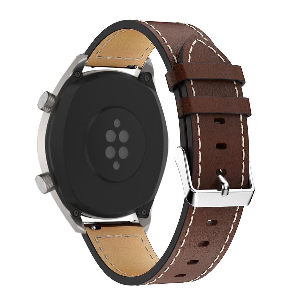 Bracelet en cuir Huawei Watch GT/GT 2 46mm/GT 2e Marron