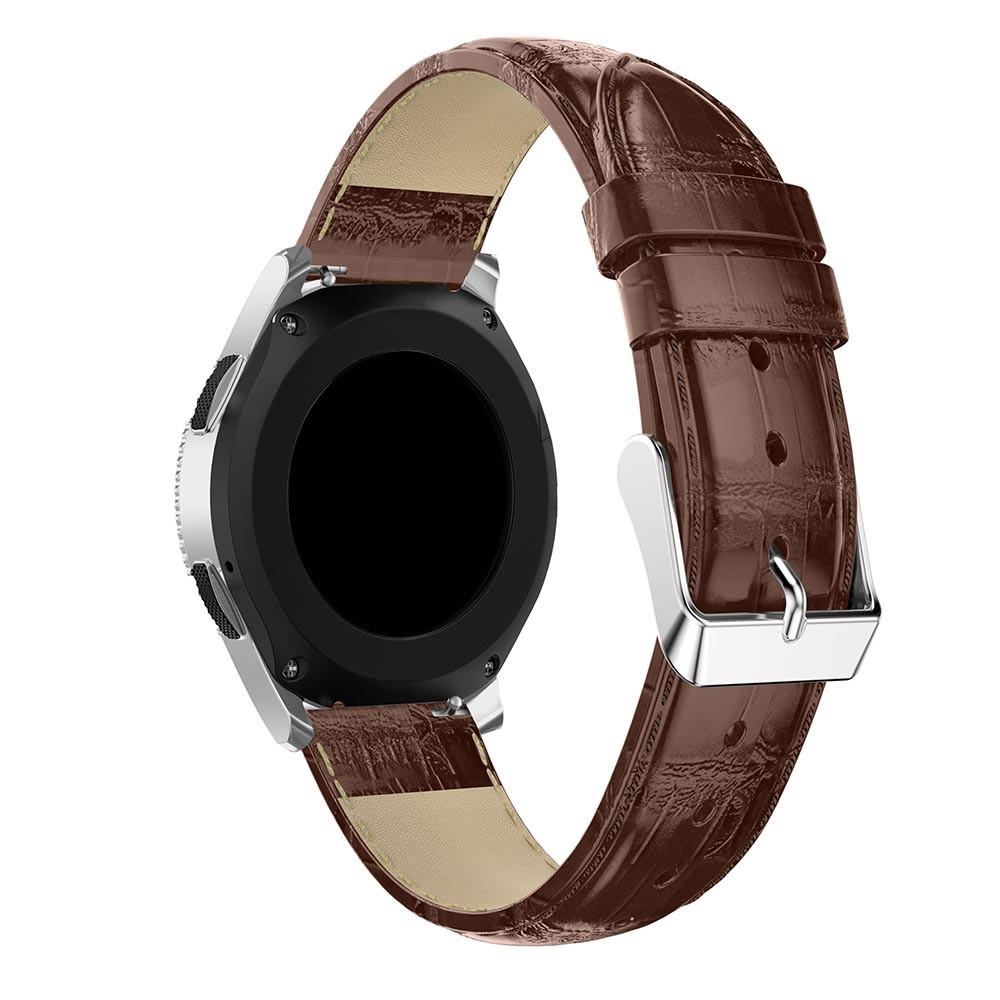 Croco Bracelet en cuir Huawei Watch Buds, marron