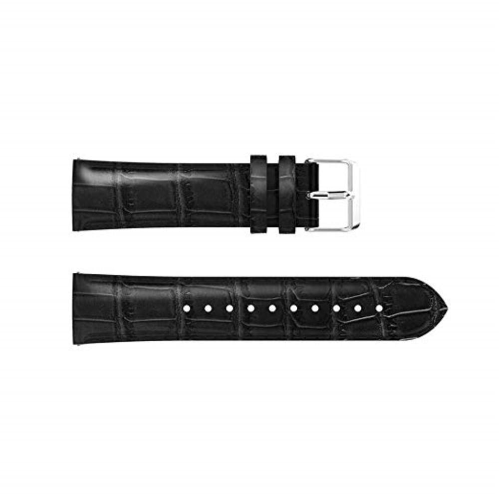 Croco Bracelet en cuir Huawei Watch GT/GT 2 46mm/GT 2e Noir