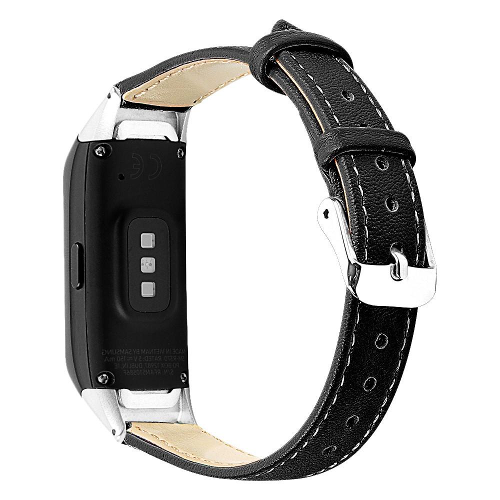 Bracelet en cuir Samsung Galaxy Fit, Noir