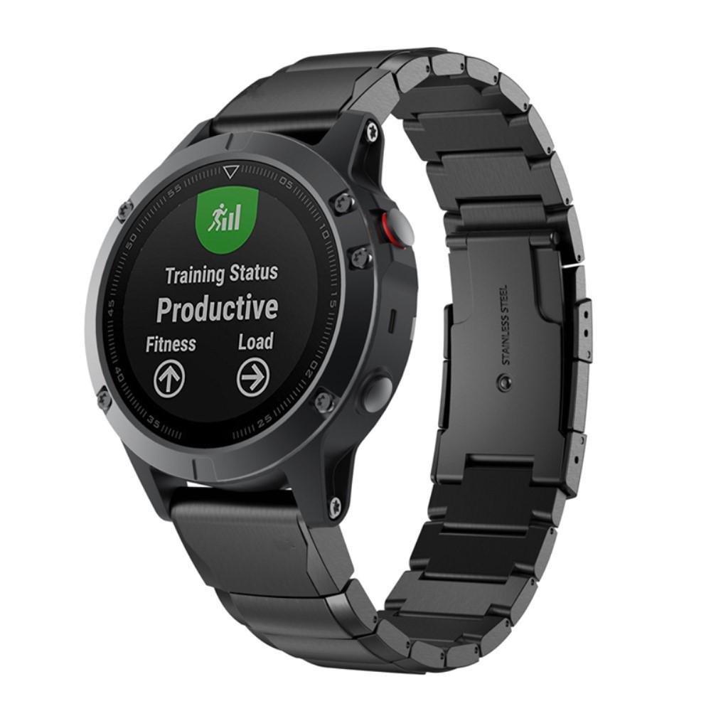 Bracelet mailllon Garmin Fenix 7X, noir