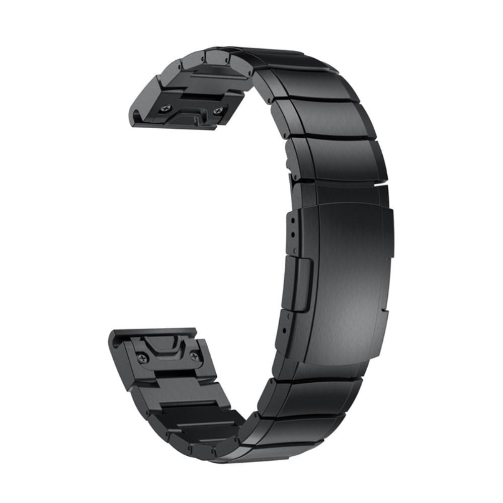 Bracelet mailllon Garmin Fenix 6X, noir