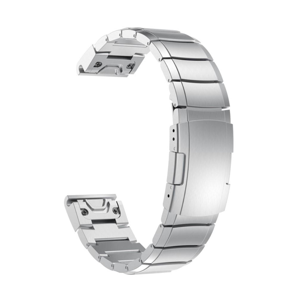 Bracelet mailllon Garmin Fenix 5/5 Plus/6/6 Pro/7 Argent
