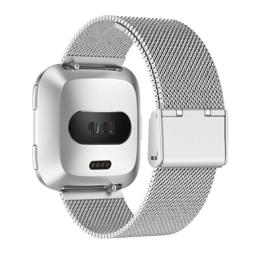 Bracelet Mesh Fitbit Versa/Versa 2 Argent