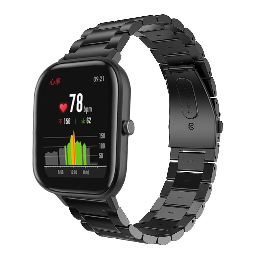 Bracelet en métal Amazfit GTS/GTS 2, Noir