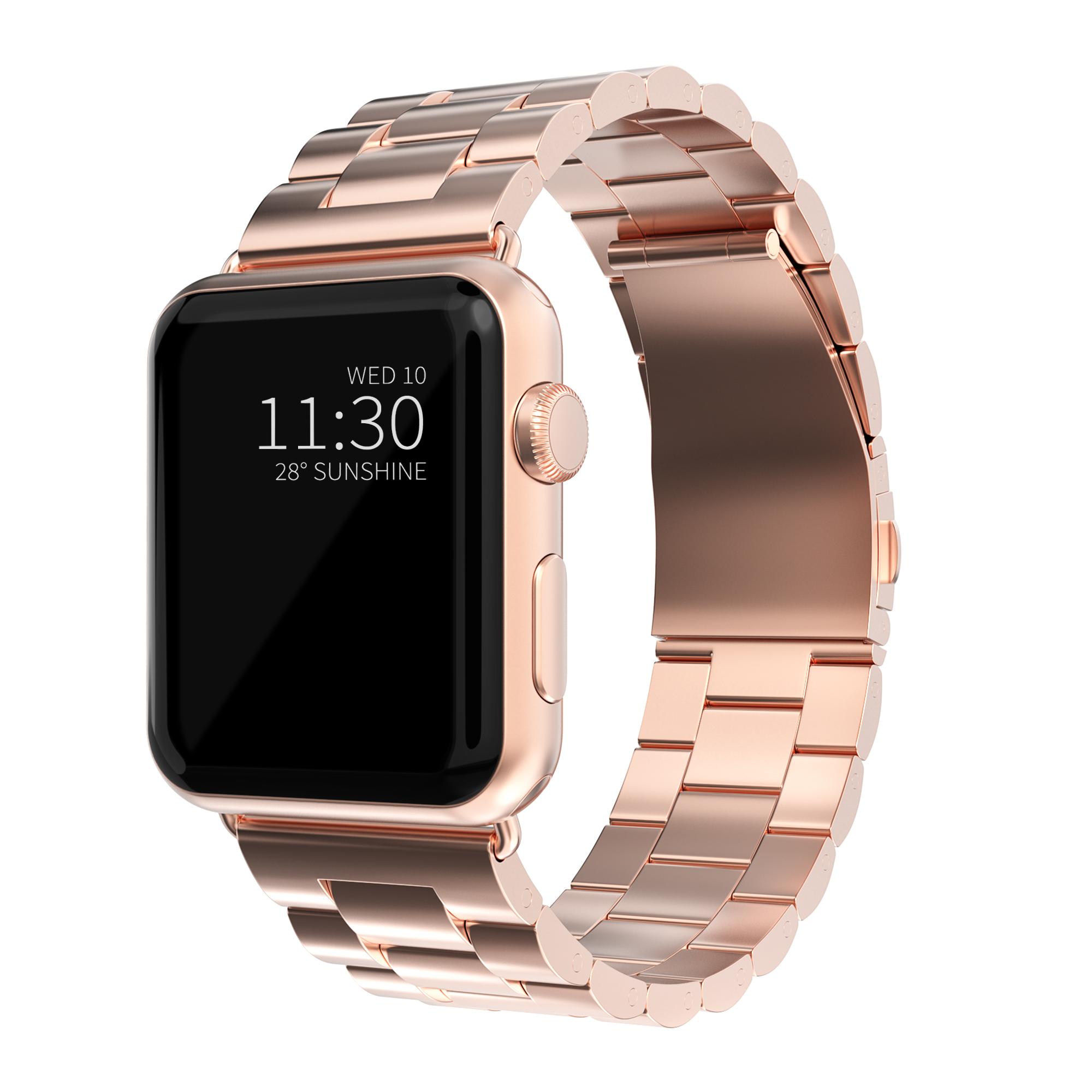 Bracelet en métal Apple Watch 41mm Series 8, or rose