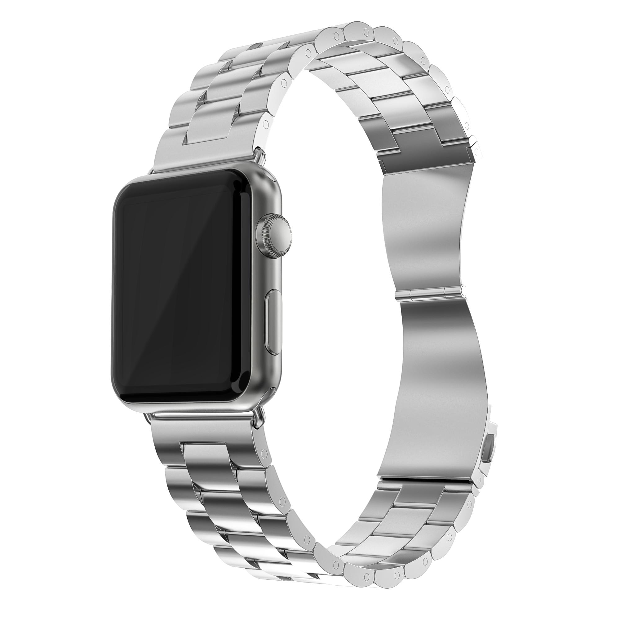 Bracelet en métal Apple Watch 45mm Series 7, argent