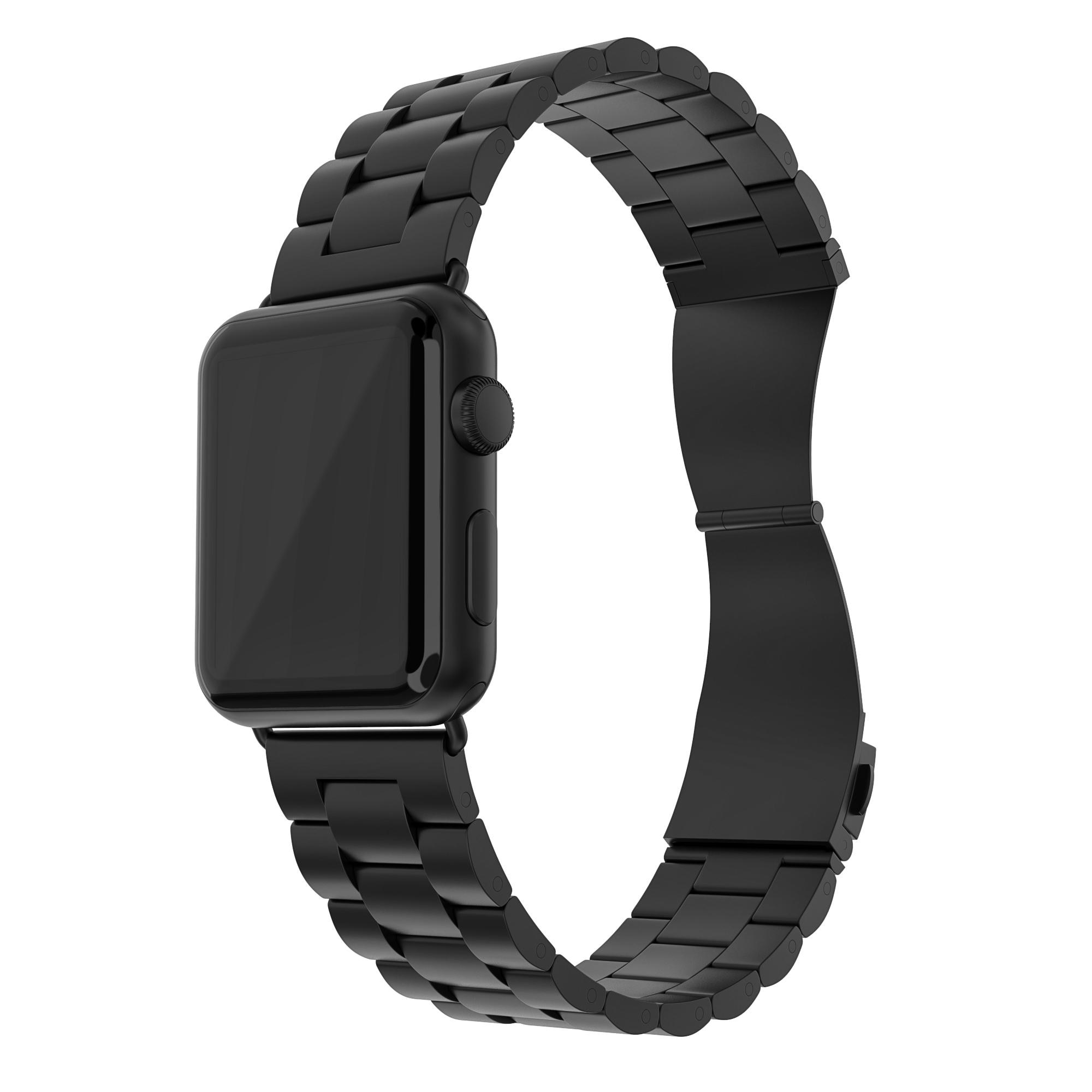 Bracelet en métal Apple Watch 45mm Series 9, noir