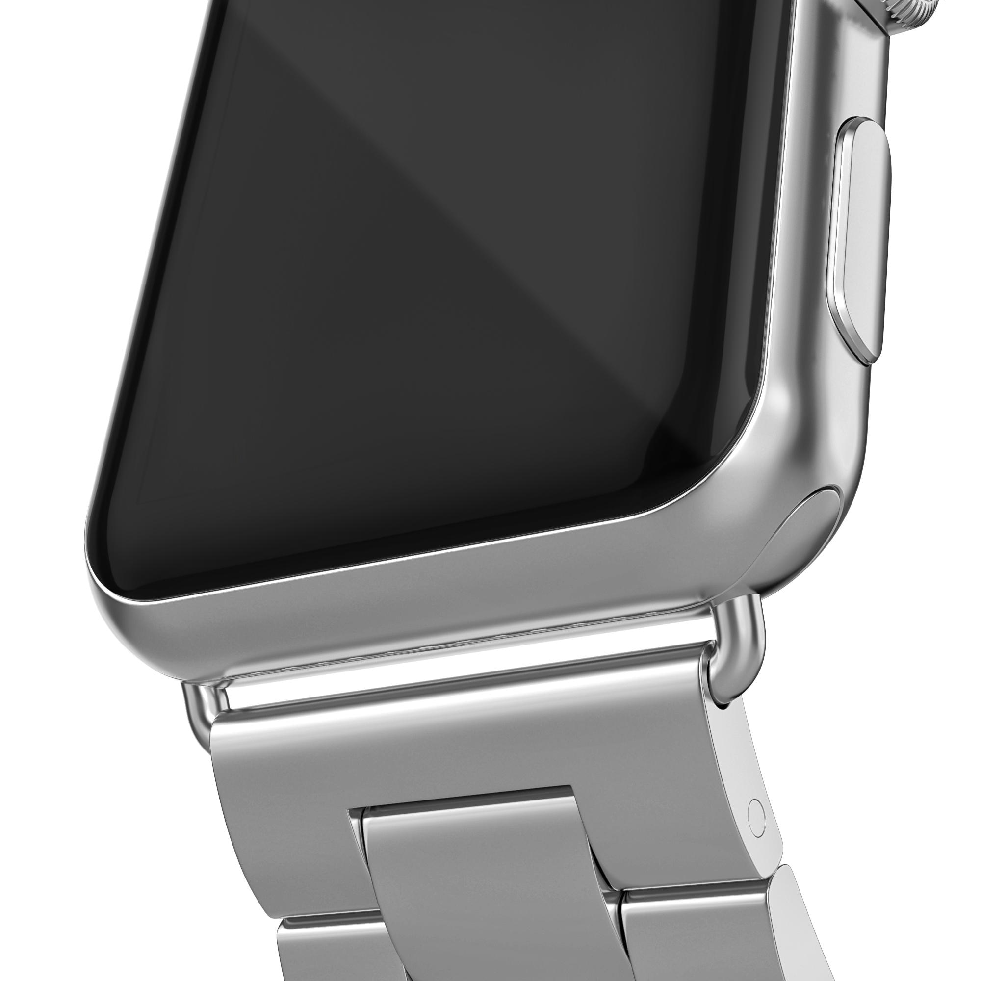 Bracelet en métal Apple Watch Series 8 45mm, Argent