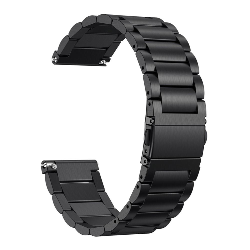 Bracelet en métal Fitbit Versa/Versa Lite/Versa 2 Noir