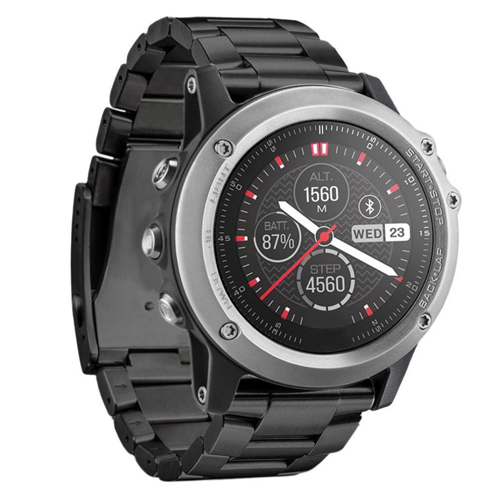 Bracelet en métal Garmin Fenix 3/3 HR Noir