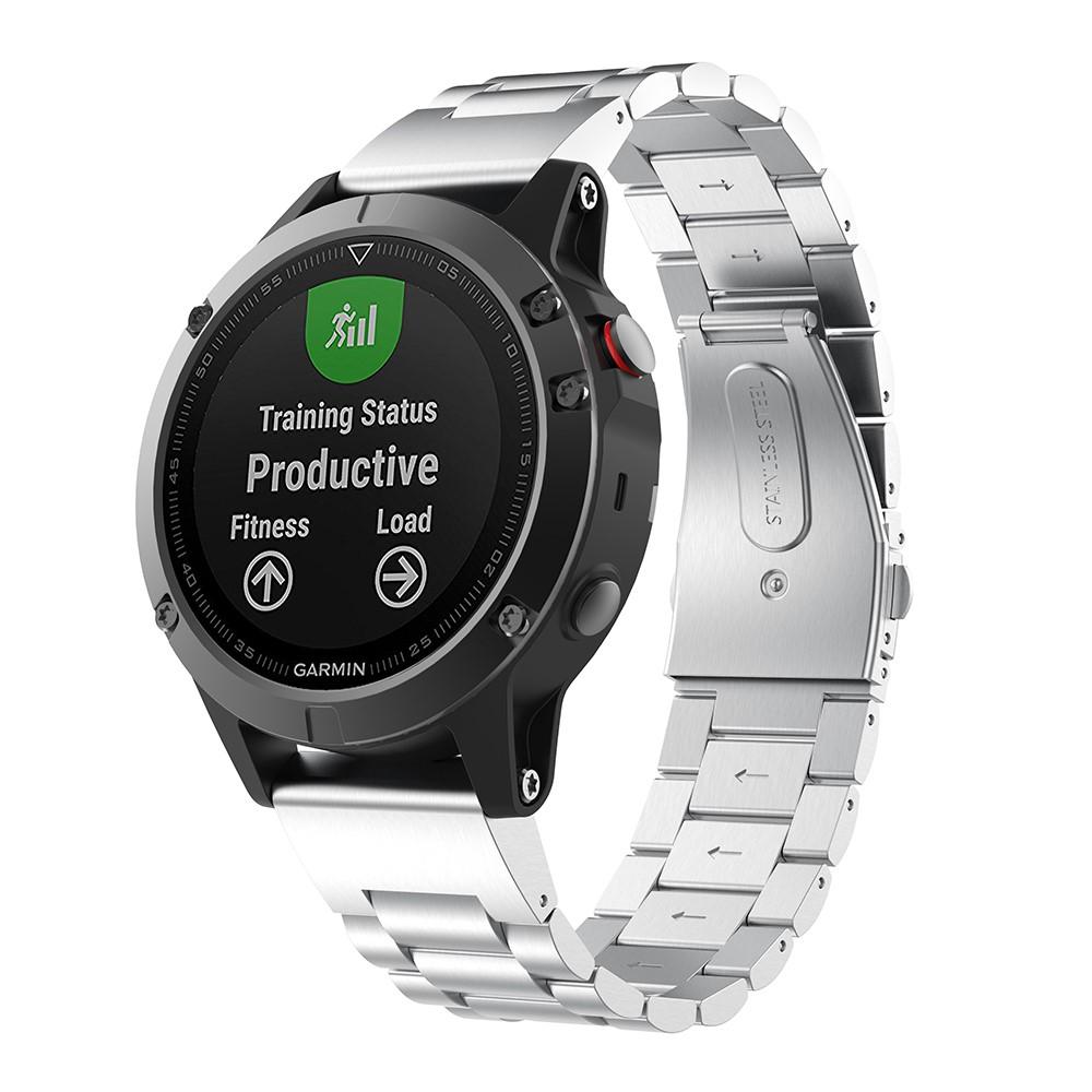 Bracelet en métal Garmin Forerunner 965, argent